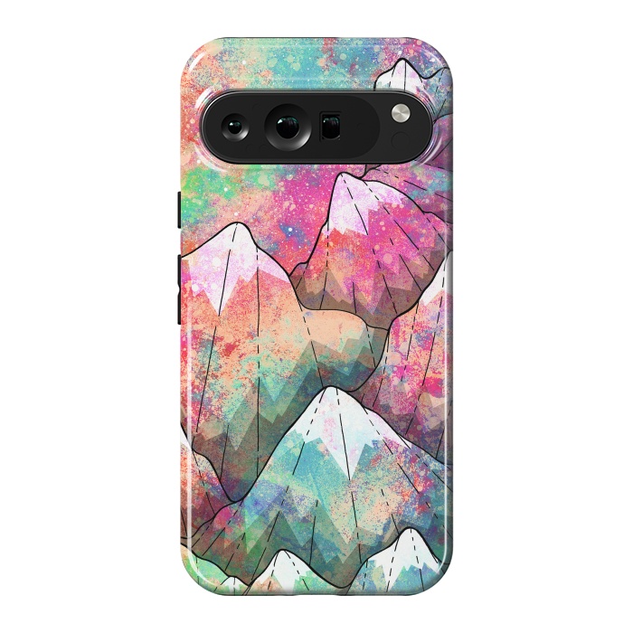 Pixel 9 Pro XL StrongFit The painted mountain peaks  by Steve Wade (Swade)