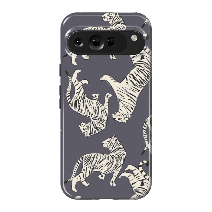 Pixel 9 Pro XL StrongFit Tiger Pattern, dark 002 by Jelena Obradovic