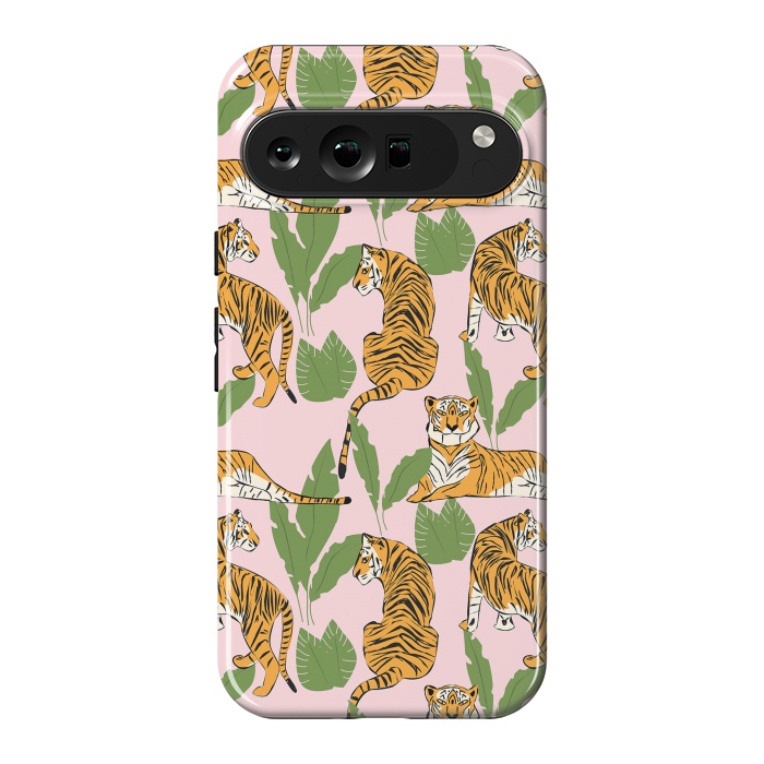 Pixel 9 Pro XL StrongFit Tiger Pattern, 008 by Jelena Obradovic