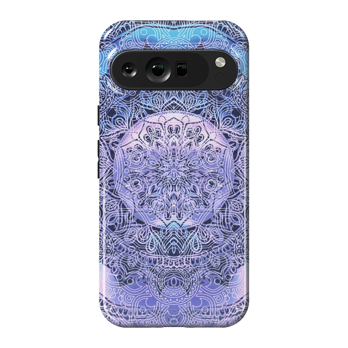 Pixel 9 Pro XL StrongFit Blue purple gradient mandala by Oana 