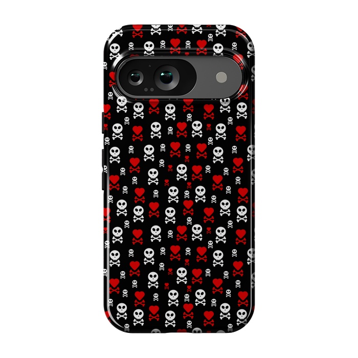 Pixel 9 StrongFit Skull Heart by TMSarts