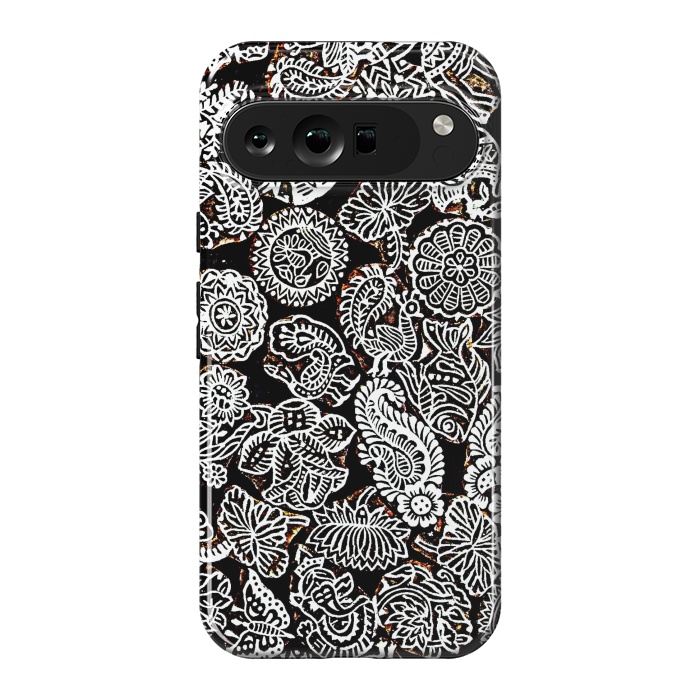 Pixel 9 Pro XL StrongFit Black and white pattern by Winston