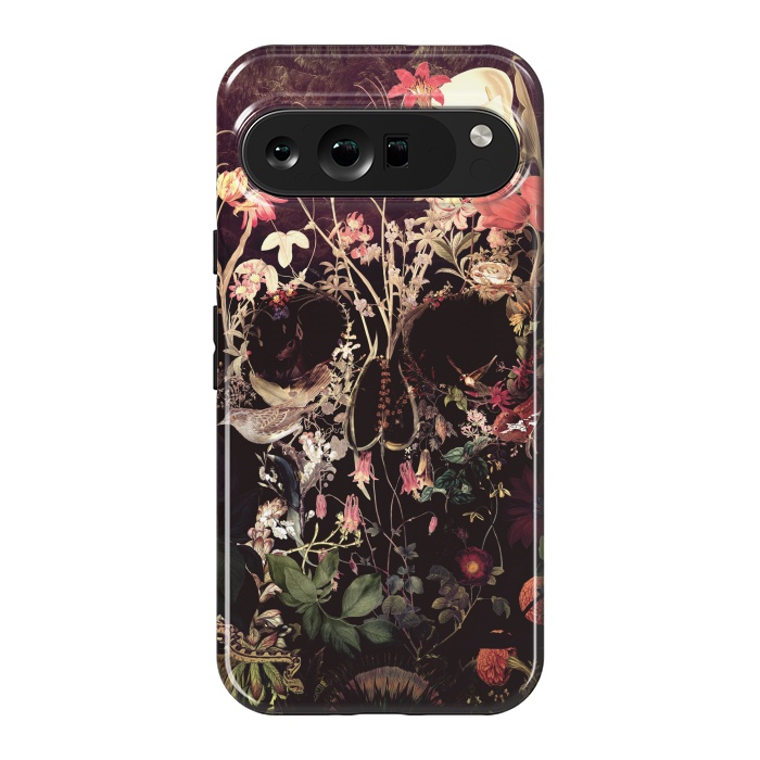 Pixel 9 Pro XL StrongFit Bloom Skull by Ali Gulec