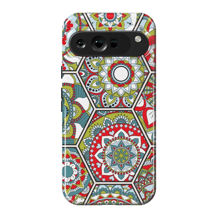 Pixel 9 Pro XL StrongFit Mandala Boho Chic Style Patchwork by ArtsCase