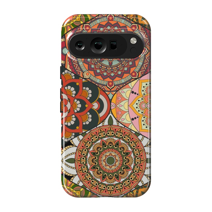 Pixel 9 pro StrongFit Mandala Patchwork Pattern by ArtsCase