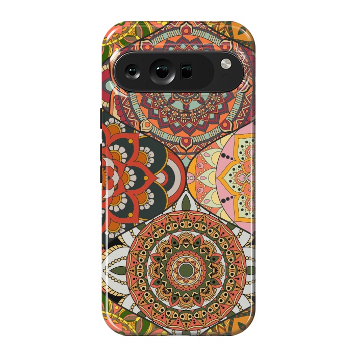 Pixel 9 Pro XL StrongFit Mandala Patchwork Pattern by ArtsCase