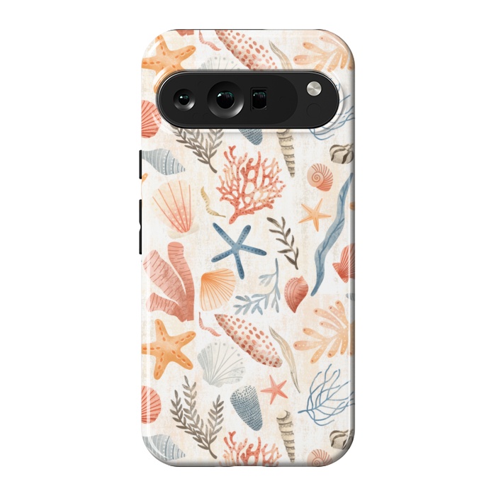 Pixel 9 Pro XL StrongFit Vintage Seashells by Noonday Design