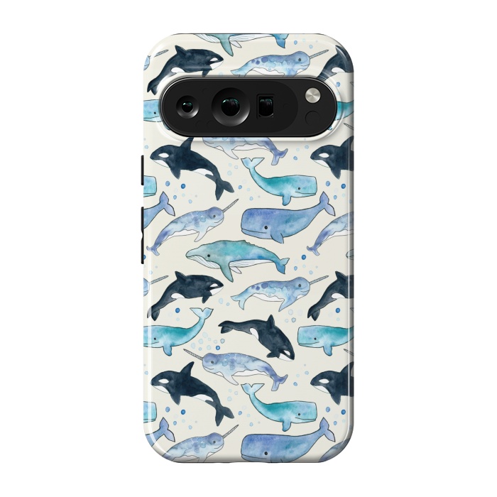 Pixel 9 pro StrongFit Whales, Orcas & Narwhals by Tangerine-Tane