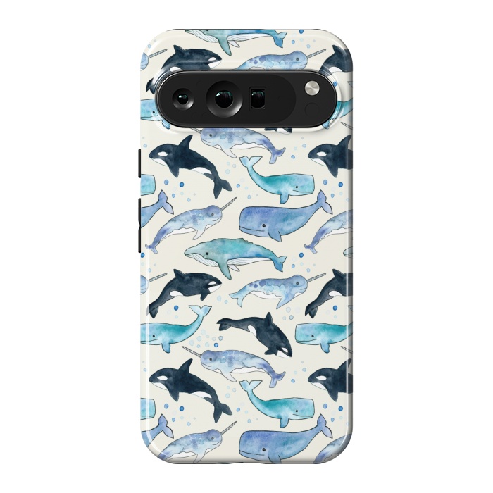 Pixel 9 Pro XL StrongFit Whales, Orcas & Narwhals by Tangerine-Tane