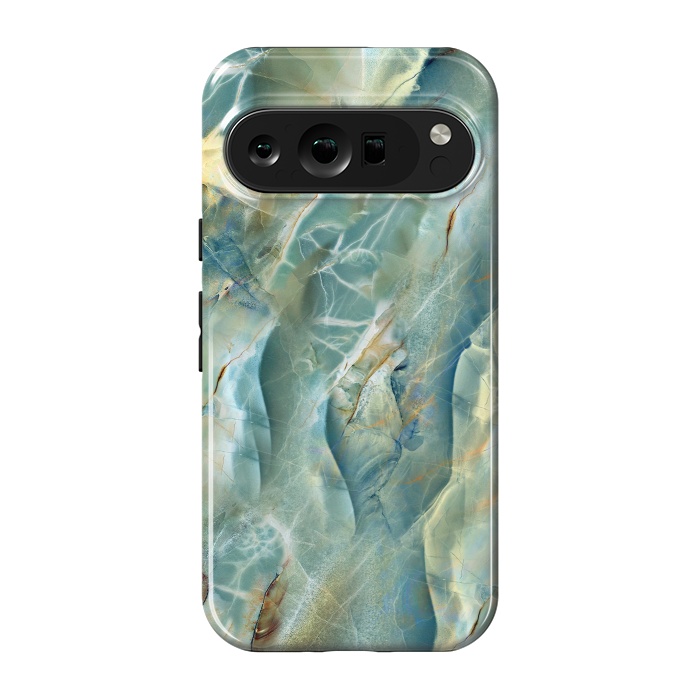 Pixel 9 pro StrongFit Green Marble Design by ArtsCase