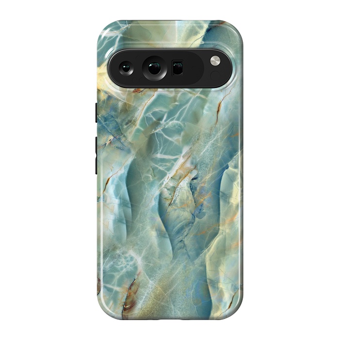 Pixel 9 Pro XL StrongFit Green Marble Design by ArtsCase