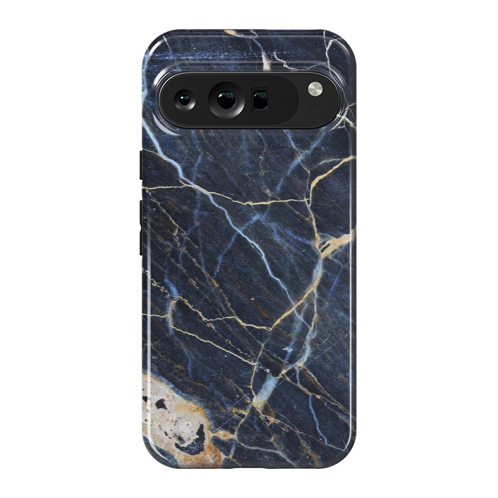 Pixel 9 Pro XL StrongFit Structure Marble of Dark Gray Blue by ArtsCase