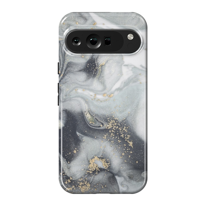 Pixel 9 Pro XL StrongFit Style Incorporates the Swirls of Marble by ArtsCase