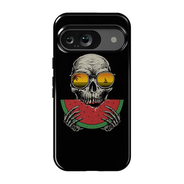 Pixel 9 StrongFit Watermelon Skull by Afif Quilimo