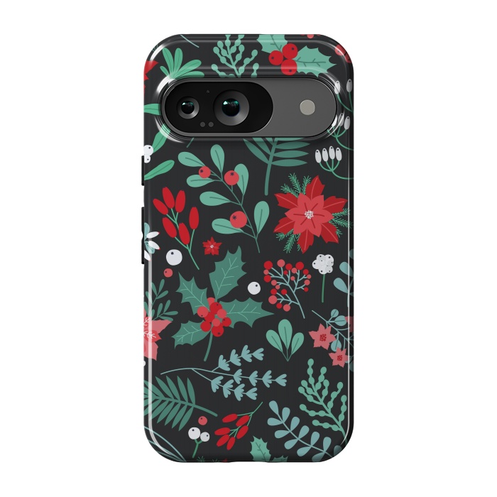 Pixel 9 StrongFit Beautiful Christmas Fully Floral Pattern by ArtsCase