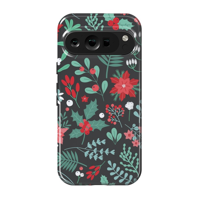 Pixel 9 pro StrongFit Beautiful Christmas Fully Floral Pattern by ArtsCase