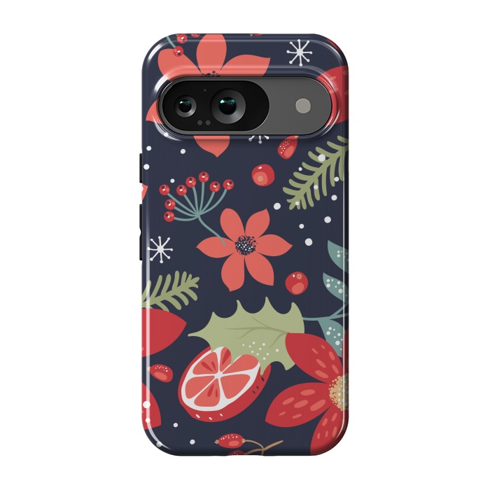 Pixel 9 StrongFit Floral Seamless Pattern for Christmas by ArtsCase