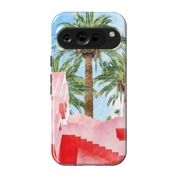 Pixel 9 pro StrongFit Pink Tropical by Uma Prabhakar Gokhale