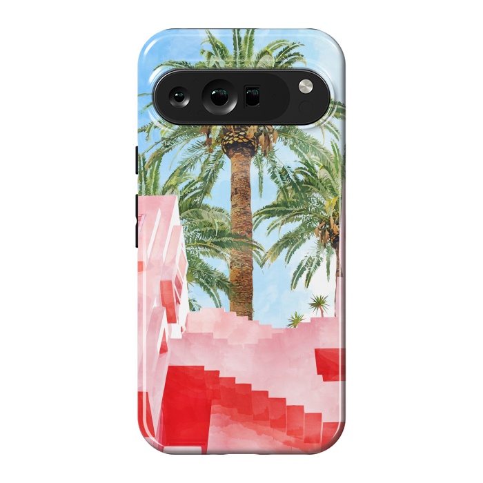 Pixel 9 Pro XL StrongFit Pink Tropical by Uma Prabhakar Gokhale