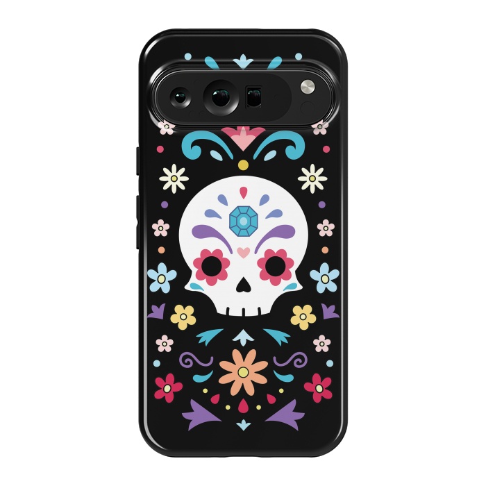 Pixel 9 Pro XL StrongFit Cute day of the dead by Laura Nagel