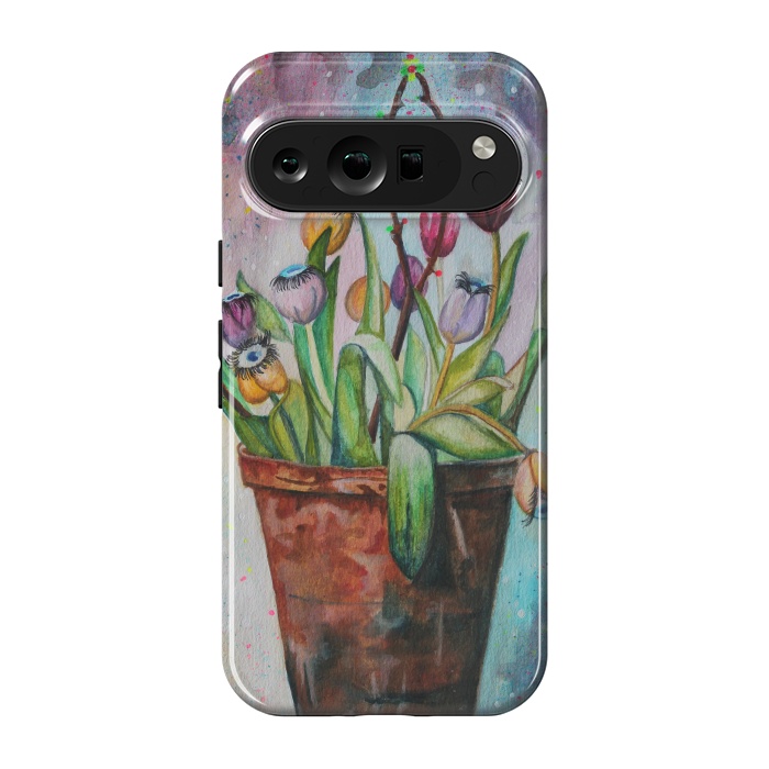 Pixel 9 pro StrongFit Flores Galácticas by AlienArte 