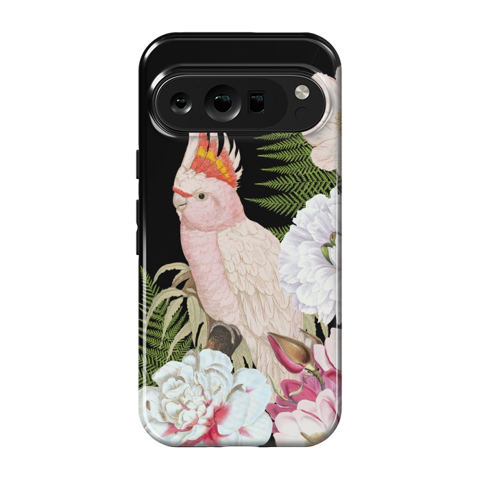 Pixel 9 pro StrongFit Vintage Cockatoo in Flower Jungle by  Utart