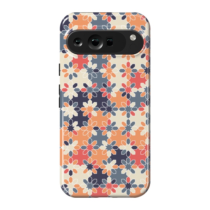 Pixel 9 Pro XL StrongFit FLORAL BATIK PRINT by MALLIKA