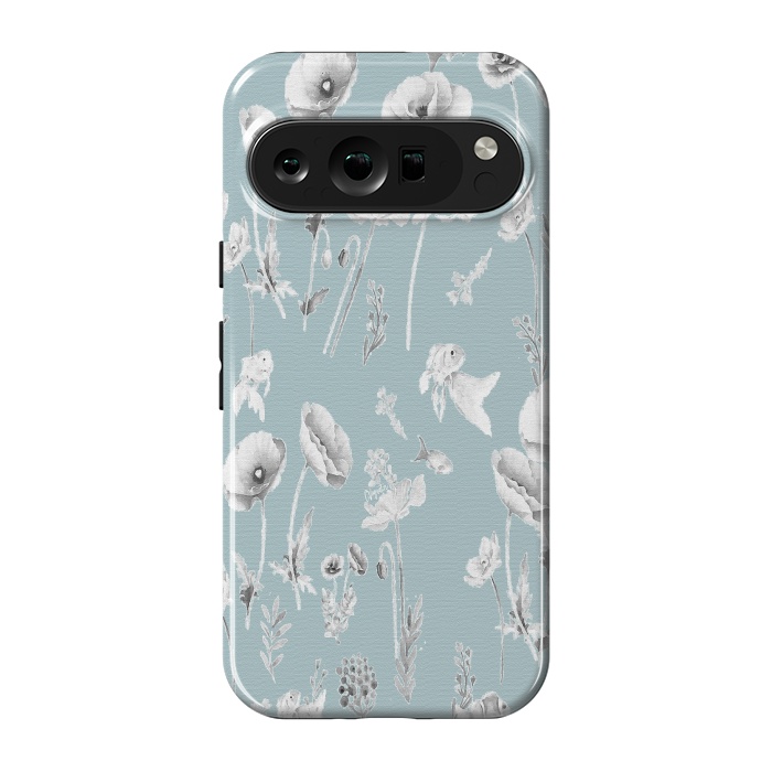 Pixel 9 pro StrongFit Fishes & Garden-Powder Blue by ''CVogiatzi.