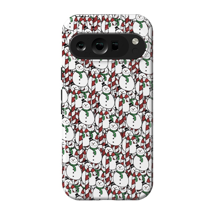 Pixel 9 pro StrongFit Snowman pattern by Steve Wade (Swade)