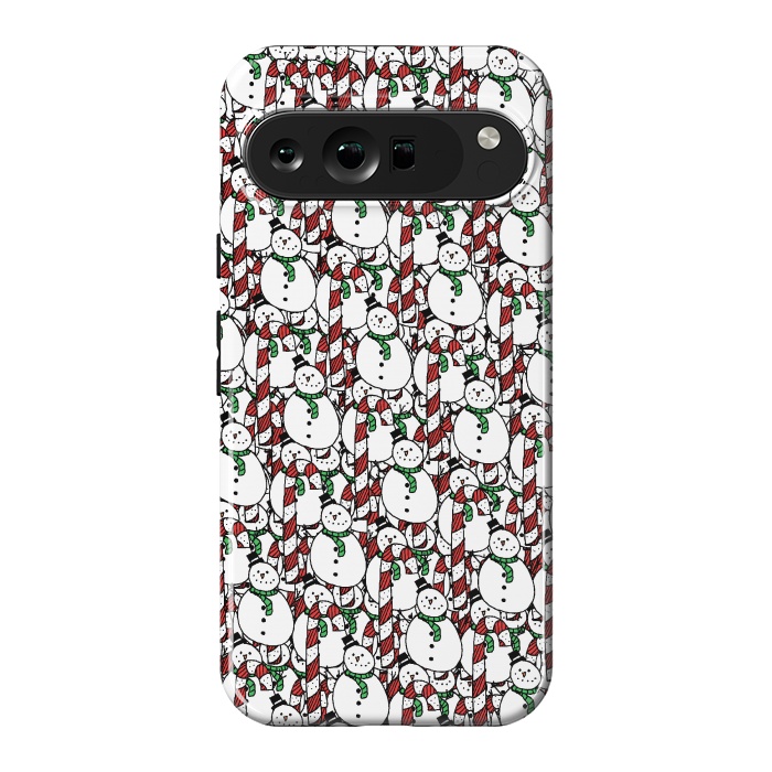 Pixel 9 Pro XL StrongFit Snowman pattern by Steve Wade (Swade)