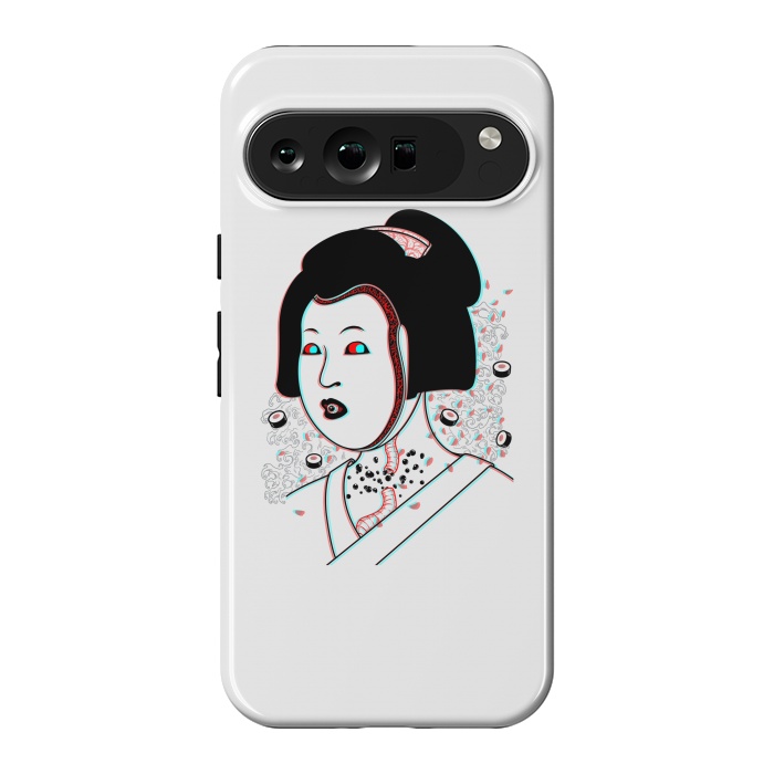 Pixel 9 Pro XL StrongFit Psychedelic Geisha by Pigboom