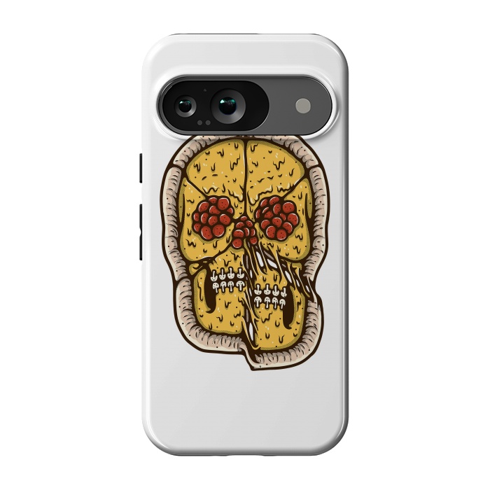 Pixel 9 StrongFit pizza Skull by Afif Quilimo