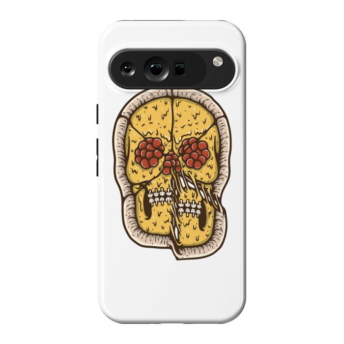 Pixel 9 Pro XL StrongFit pizza Skull by Afif Quilimo