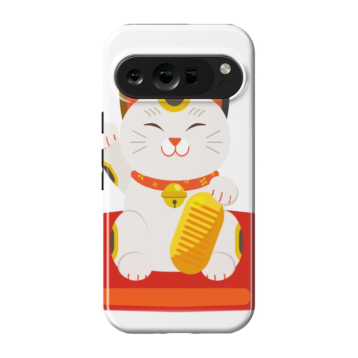 Pixel 9 pro StrongFit lucky cat by haroulita