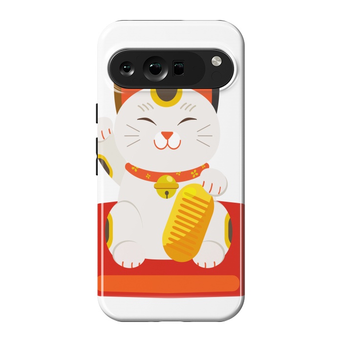 Pixel 9 Pro XL StrongFit lucky cat by haroulita