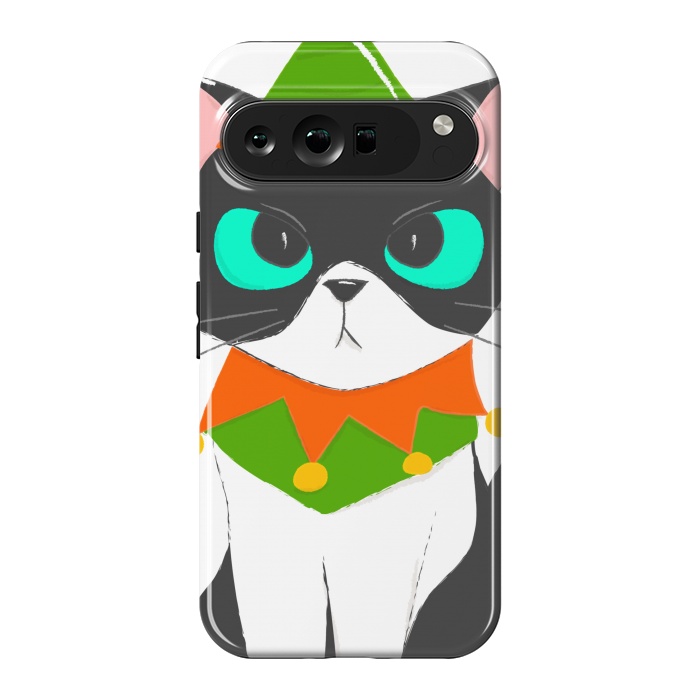 Pixel 9 Pro XL StrongFit funny kitty by haroulita