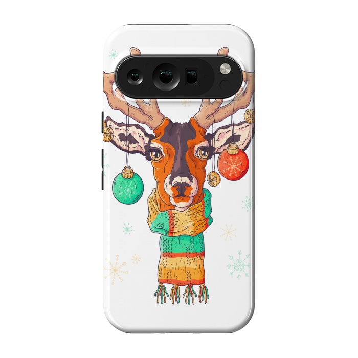 Pixel 9 pro StrongFit christmas reindeer by haroulita