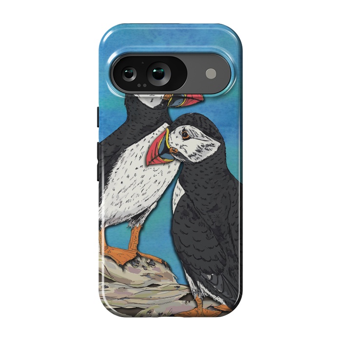 Pixel 9 StrongFit Puffin Perfection by Lotti Brown