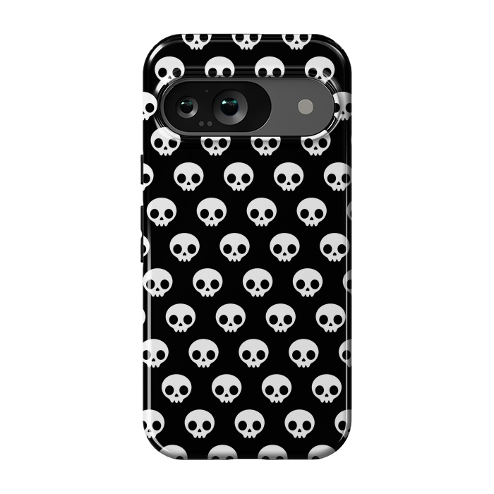 Pixel 9 StrongFit Cute skulls by Laura Nagel