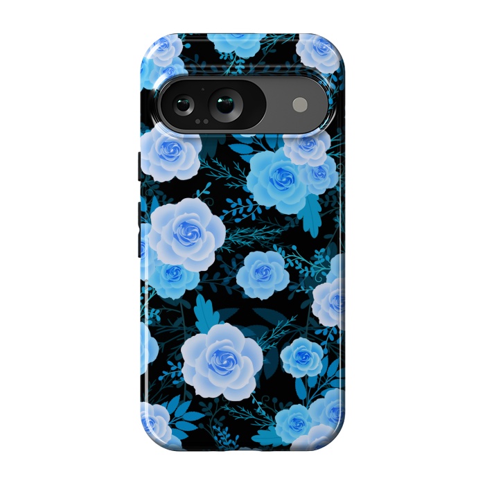 Pixel 9 StrongFit Blue purple roses by Jms