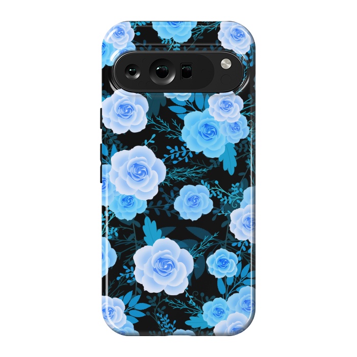 Pixel 9 Pro XL StrongFit Blue purple roses by Jms