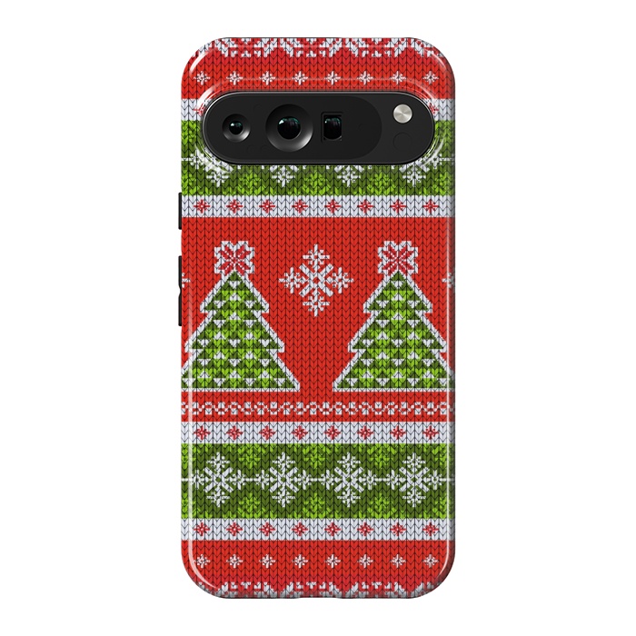 Pixel 9 Pro XL StrongFit Ugly christmas sweater pattern  by Winston