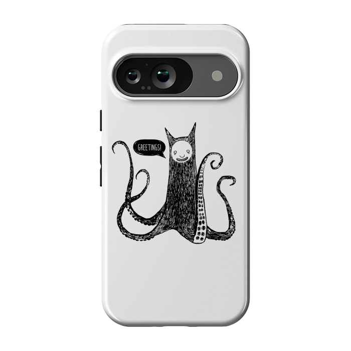 Pixel 9 StrongFit Greetings from the kraken cat by Laura Nagel