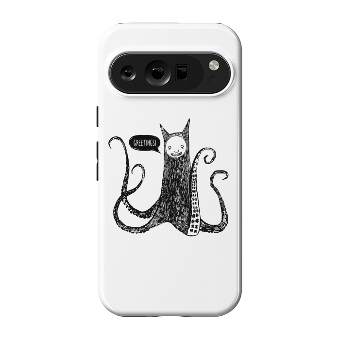 Pixel 9 pro StrongFit Greetings from the kraken cat by Laura Nagel