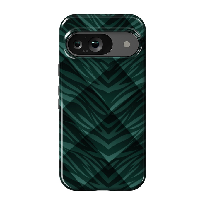 Pixel 9 StrongFit green animal print by MALLIKA