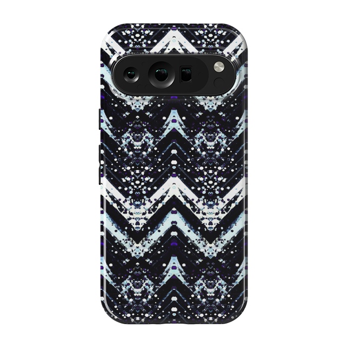 Pixel 9 pro StrongFit Snowy mountains zigzag ethnic pattern by Oana 