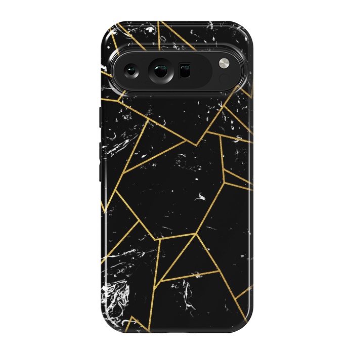 Pixel 9 Pro XL StrongFit Black marble by Julia Badeeva