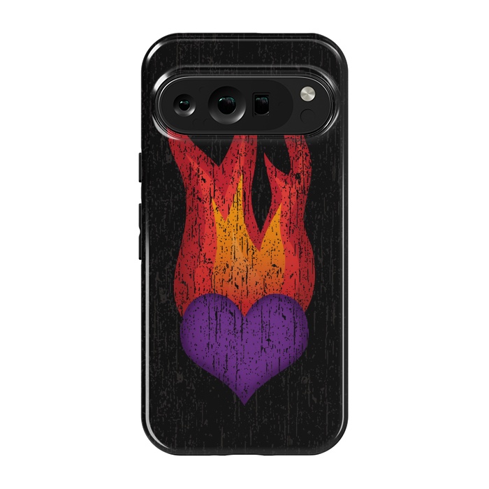 Pixel 9 pro StrongFit Heart on Fire by Majoih