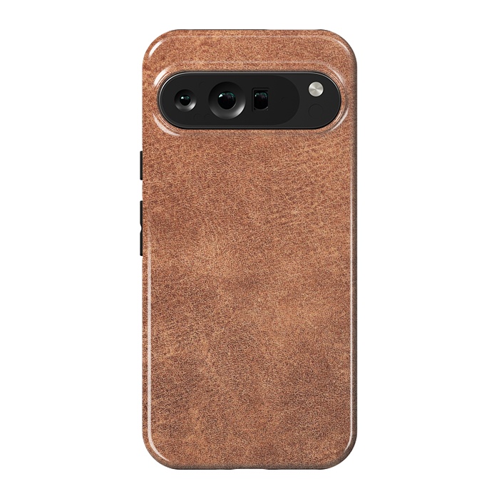 Pixel 9 Pro XL StrongFit Brown leather texture  by Winston