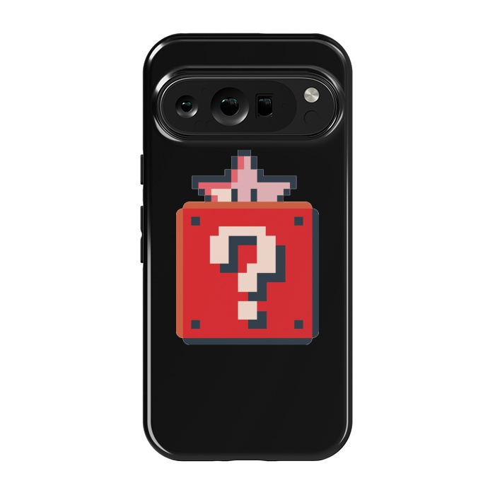 Pixel 9 pro StrongFit Pixelated Mario Star by Winston